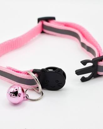Collare gatto antisoffocamento campanellino rosa