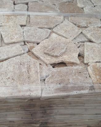 Cocciame di Travertino Noce Romano da Rivest