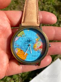 Orologio con motivo mappamondo