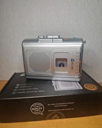 Lettore Cassette Portatile KLIM K8 Radio - Nuovo