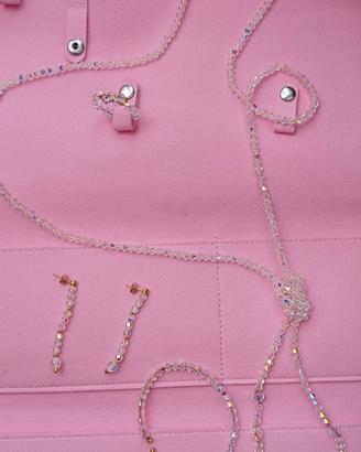 Parure oro 750 e cristalli Swarovski 