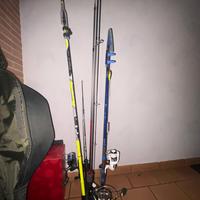 Canne da pesca+attrezzatura