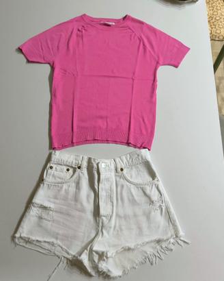 Pantaloncini shorts bianchi DONNA 🤍🩷