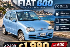 FIAT 600 1.1 FIER• GPL 2030 •99000 km•NEOPATENTATO