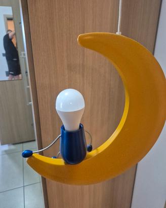 LAMPADARIO PER CAMERETTA BIMBO A FORMA DI LUNA