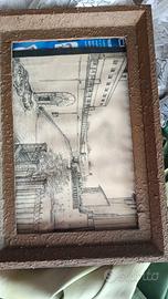 Disegno a matita vintage – scorcio architettonico