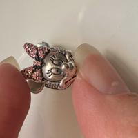 Pandora Disney, Clip Minnie con fiocco rosa pavè