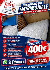 MATERASSO MATRIMONIALE TRE STRATI IN MEMORY FOAM 