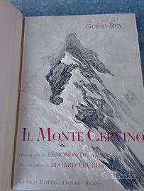 Hoepli Libro vintage Monte Cervino