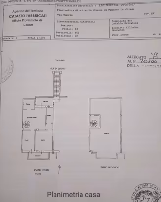 Trilocale con caminetto, garage, cantina