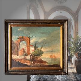 Capriccio mediterraneo con rovine classiche