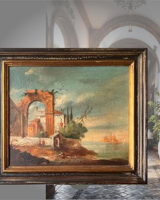 Capriccio mediterraneo con rovine classiche