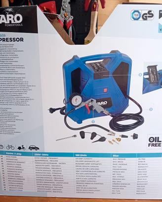 Compressore portatile 1100w 8 bar