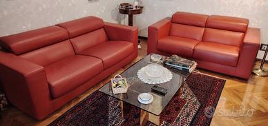 2 divani in pelle Busnelli 