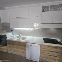 Cucina 319cm Bosch Smeg Induzione Blu o Legno