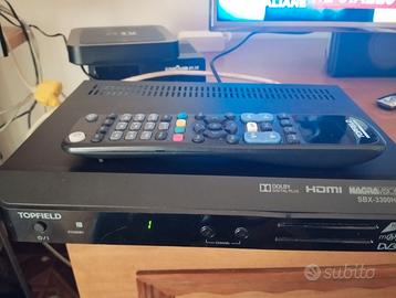 TVSAT TOPFIEL SX 3300 IN HD COMPLETO DI TELCOMANDO