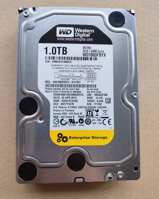 Western Digital RE4 1TB 3.5" Enterprise SATA III 6