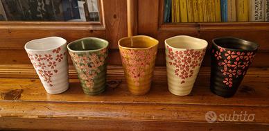 Bicchieri in ceramica fatti a mano
