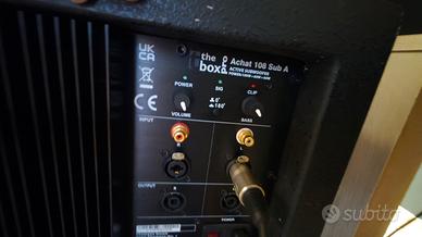 impianto audio 2 casse 2 subwoofer 