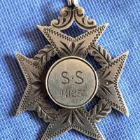 Medaglia inglese argento SS 2 classe 1923