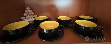 Servizio 6 coppe con piatto