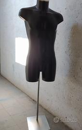 BUSTO SARTORIALE UOMO CON BASE METALLO INOX