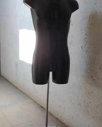 BUSTO SARTORIALE UOMO CON BASE METALLO INOX