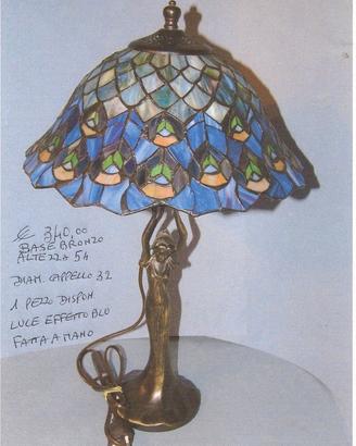 LAMPADA RIFFANY LUCE BLU