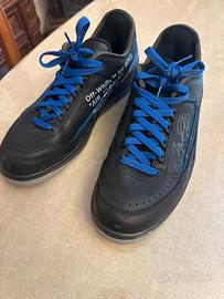 Off-White X Air Jordan 2 Low “Black/Blue” taglia 4