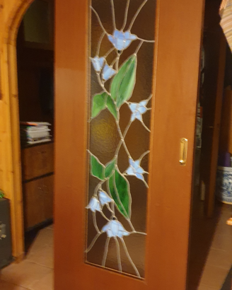 Porta scorrevole vetro piombo