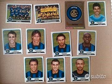 Set 11 figu Inter album calciatori panini 2003/04