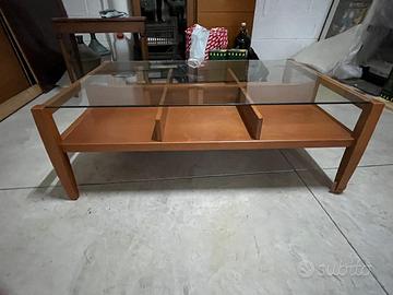 Tavolino rettangolare basso da salone