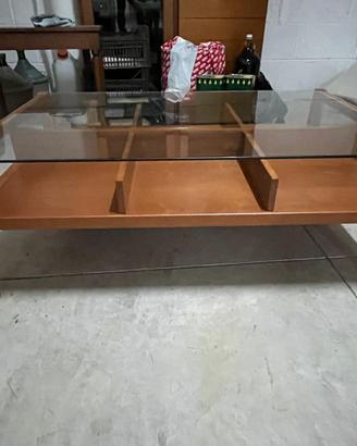 Tavolino rettangolare basso da salone
