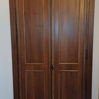 Porta a muro in legno due ante