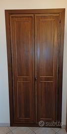 Porta a muro in legno due ante