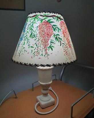 Lampada vintage con base in marmo 