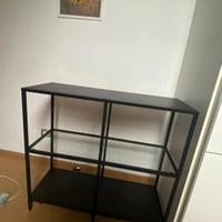 Mobile consolle con piano in vetro