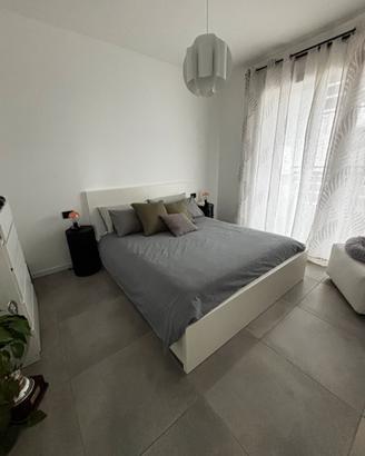 Letto matrimoniale con doghe, 2 cassetti