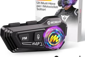 Moman H4P - Cuffie intercom per casco moto

