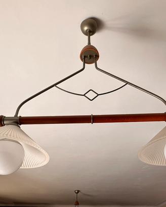 Lampadario cucina soggiorno in ciliegio