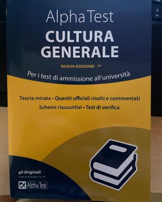 Libro di cultura generale Alpha test
