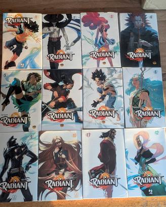 Radiant 1-12 con firma autore - manga