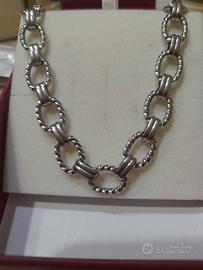 collana maglia acciaio 
