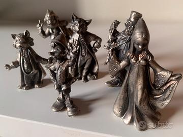 Set Pinocchio in peltro