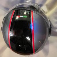 Casco Jet nero e grigio taglia S