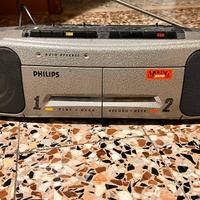 Radio con audio cassetta doppia