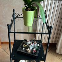 mobile  bagno e porta asciugamani in ferro battuto