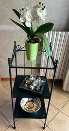 mobile  bagno e porta asciugamani in ferro battuto