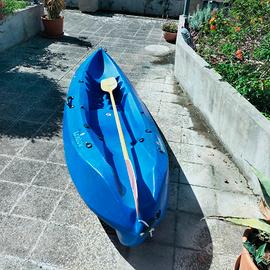 kayak aperto usato e pagaia