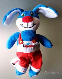 Kinder Ferrero Pasqua Coniglio blu peluche gadget